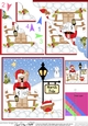 Christmas Livvy Bear is at the North Pole Fan Pyramage Topper