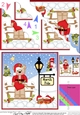 Christmas Livvy Bear is at the North Pole Fan Pyramage Topper