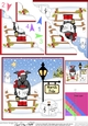 Christmas Hamish Scottie Dog is at the North Pole Fan Pyramage Topper