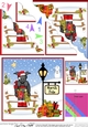 Christmas Hamish Scottie Dog is at the North Pole Fan Pyramage Topper