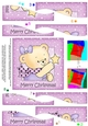 Cute Hunney Bear Rosie has a Christmas Star - Wavy Corner Stacker