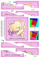 Cute Hunney Bear Rosie has a Christmas Star - Wavy Corner Stacker