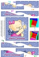 Cute Hunney Bear Rosie has a Christmas Star - Wavy Corner Stacker