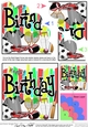 Birthday Sports & Games Shell Edged Corner side stacker