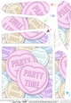 Party Time Sweet Heart Fan Pyramage Topper
