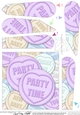 Party Time Sweet Heart Fan Pyramage Topper