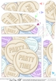 Party Time Sweet Heart Fan Pyramage Topper