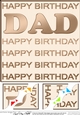 8 x 8 Birthday DAD Scalloped Corner Topper