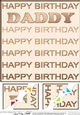 8 x 8 Birthday DADDY Scalloped Corner Topper