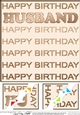 8 x 8 Birthday HUSBAND Scalloped Corner Topper
