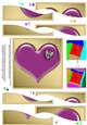 Romantic Heart with Diamond Wavy Spiral Side Stacker