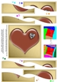 Romantic Heart with Diamond Wavy Spiral Side Stacker