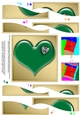 Romantic Heart with Diamond Wavy Spiral Side Stacker
