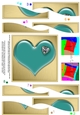 Romantic Heart with Diamond Wavy Spiral Side Stacker