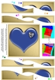 Romantic Heart with Diamond Wavy Spiral Side Stacker