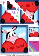 Milly Moo Cow Fan Pyramage Topper