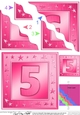5th Birthday Bright Metallic Age Wavy Corner side stacker