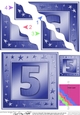 5th Birthday Bright Metallic Age Wavy Corner side stacker