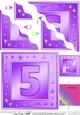5th Birthday Bright Metallic Age Wavy Corner side stacker