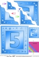 5th Birthday Bright Metallic Age Wavy Corner side stacker