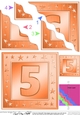 5th Birthday Bright Metallic Age Wavy Corner side stacker