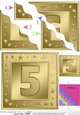 5th Birthday Bright Metallic Age Wavy Corner side stacker