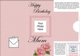 Add a Photo Mum Birthday Roses with easy fold frame
