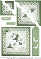 Apple Blossom Quick Card Wavy Corner side stacker Topper