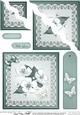 Apple Blossom Quick Card Wavy Corner side stacker Topper