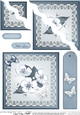 Apple Blossom Quick Card Wavy Corner side stacker Topper