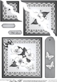 Apple Blossom Quick Card Wavy Corner side stacker Topper