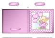 Cute Hunney Bear Rosie has a Bunch of Balloons - Quick Cut and Fold Card