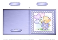 Cute Hunney Bear Rosie has a Bunch of Balloons - Quick Cut and Fold Card