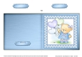 Cute Hunney Bear Rosie has a Bunch of Balloons - Quick Cut and Fold Card