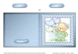 Cute Hunney Bear Rosie has a Bunch of Balloons - Quick Cut and Fold Card 