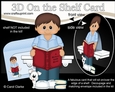 3D On the Shelf Card Kit - Little Ethnic Teen Jamal is Reading a Good Book