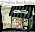 3D Shoppe Pop Up Rubber Band Card Kit - Buds & Blooms Flower Shop