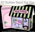 3D Shoppe Pop Up Rubber Band Card Kit - The Hat Place Millinery Shop