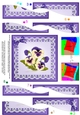Pansy on Butterfly Lace Wavy Spiral Side Stacker