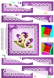 Pansy on Butterfly Lace Wavy Spiral Side Stacker