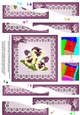 Pansy on Butterfly Lace Wavy Spiral Side Stacker