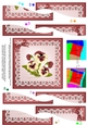 Pansy on Butterfly Lace Wavy Spiral Side Stacker