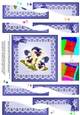 Pansy on Butterfly Lace Wavy Spiral Side Stacker