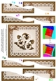 Pansy on Butterfly Lace Wavy Spiral Side Stacker