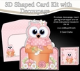 3D Shaped Card Kit - Flowerpot Friends - Cute Little Hoot Owl