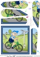 Old Man Bert goes Cycling Fan Pyramage Topper