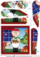 Christmas Old Man Bert has the Xmas Pudding Fan Pyramage Topper
