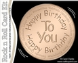 Happy Birthday Medal Rock & Roll Kit with envelope and insert
