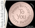 Happy Birthday Medal Rock & Roll Kit with envelope and insert