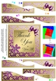 Floral Elegance Thank You Quick Card with Wavy Spiral Side Stacker